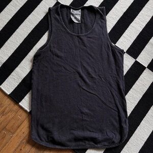 Jungmaven Tank Top Organic Cotton Hemp Black Muscle Shirt Casual USA Made